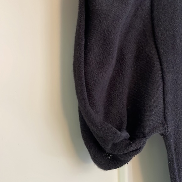 Long Black Shirt with Ruching. - Picture 4 of 4